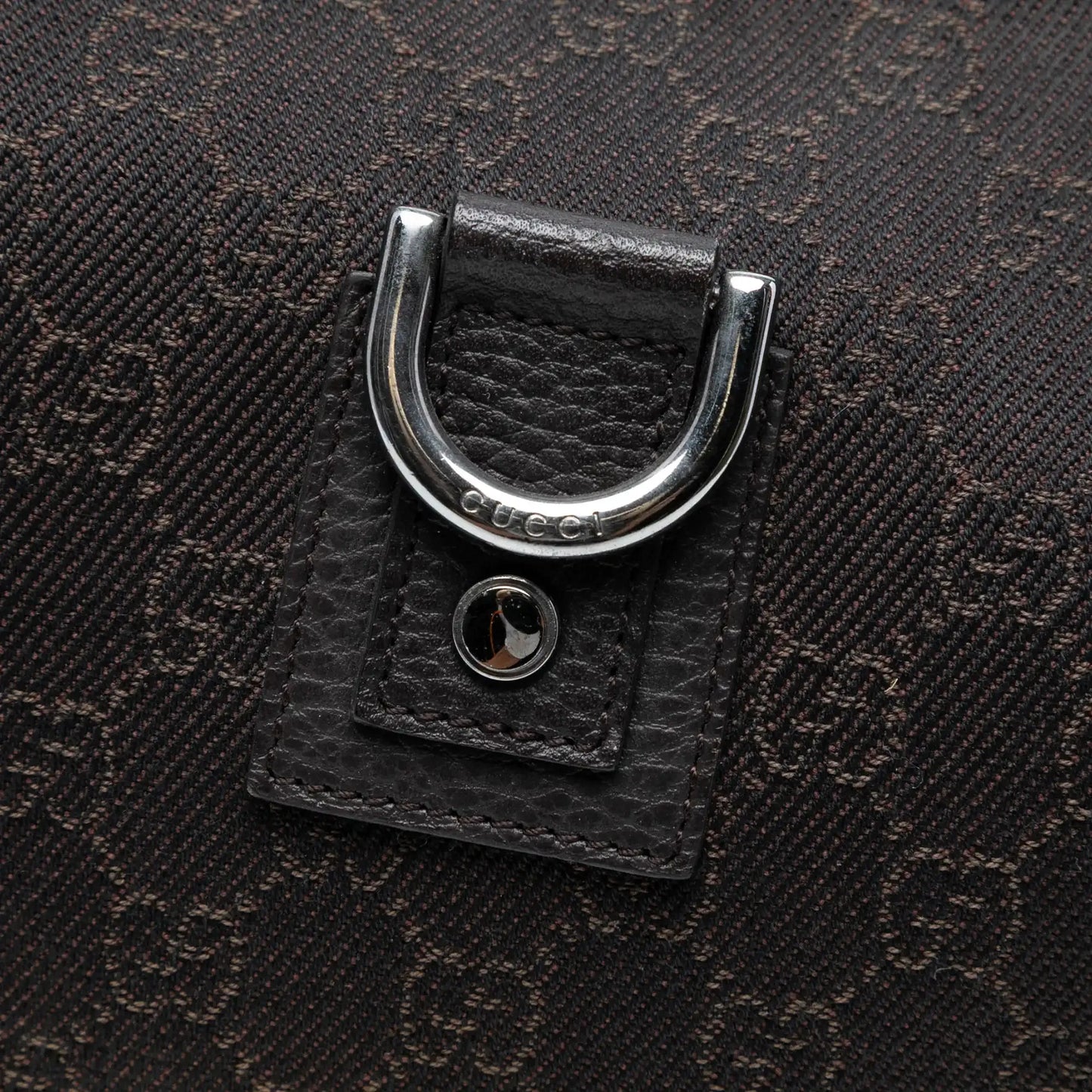 Gucci GG Denim Abbey D Ring Shoulder Bag