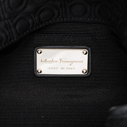 Ferragamo Gancini Canvas Handbag