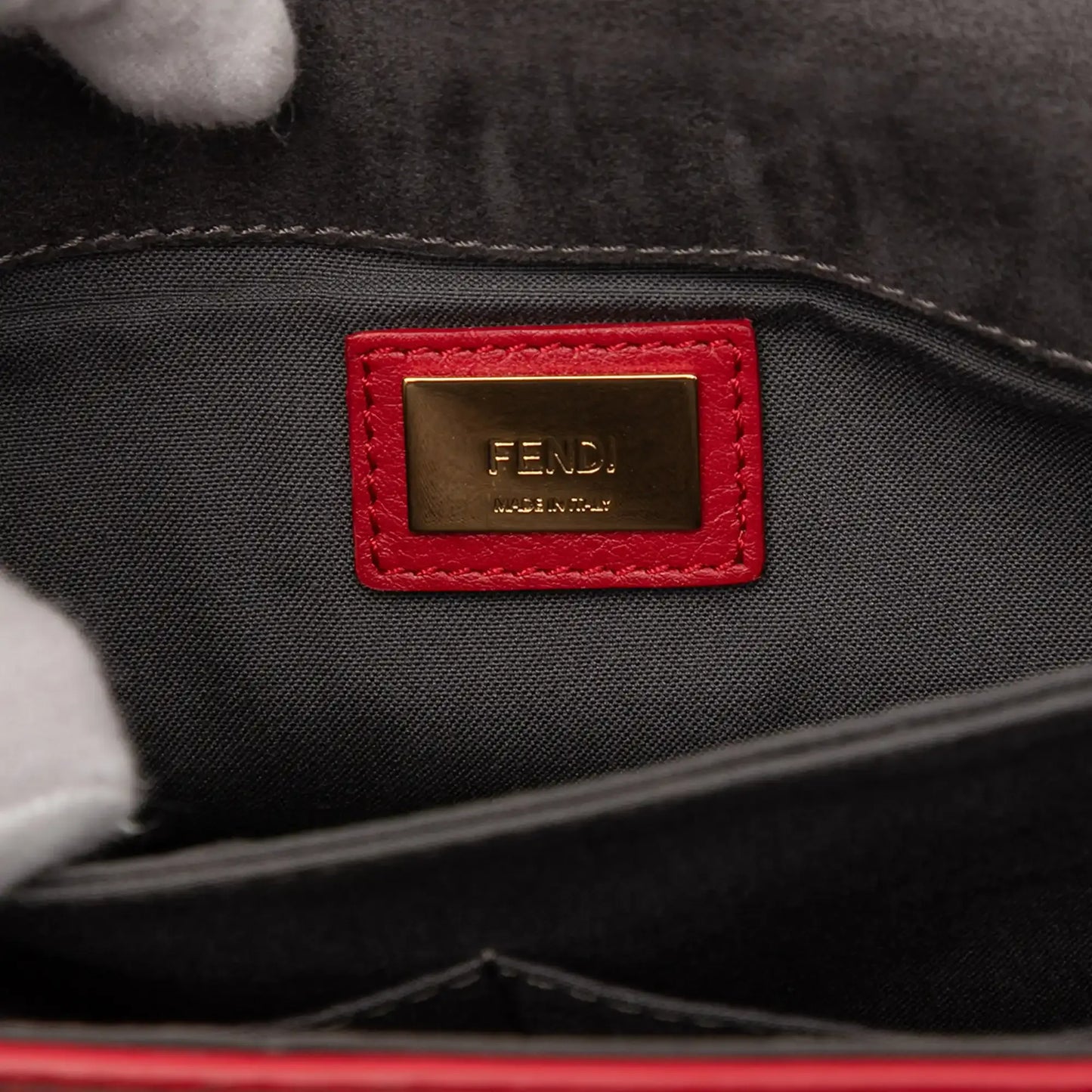 Fendi Leather 3Baguette Shoulder Bag