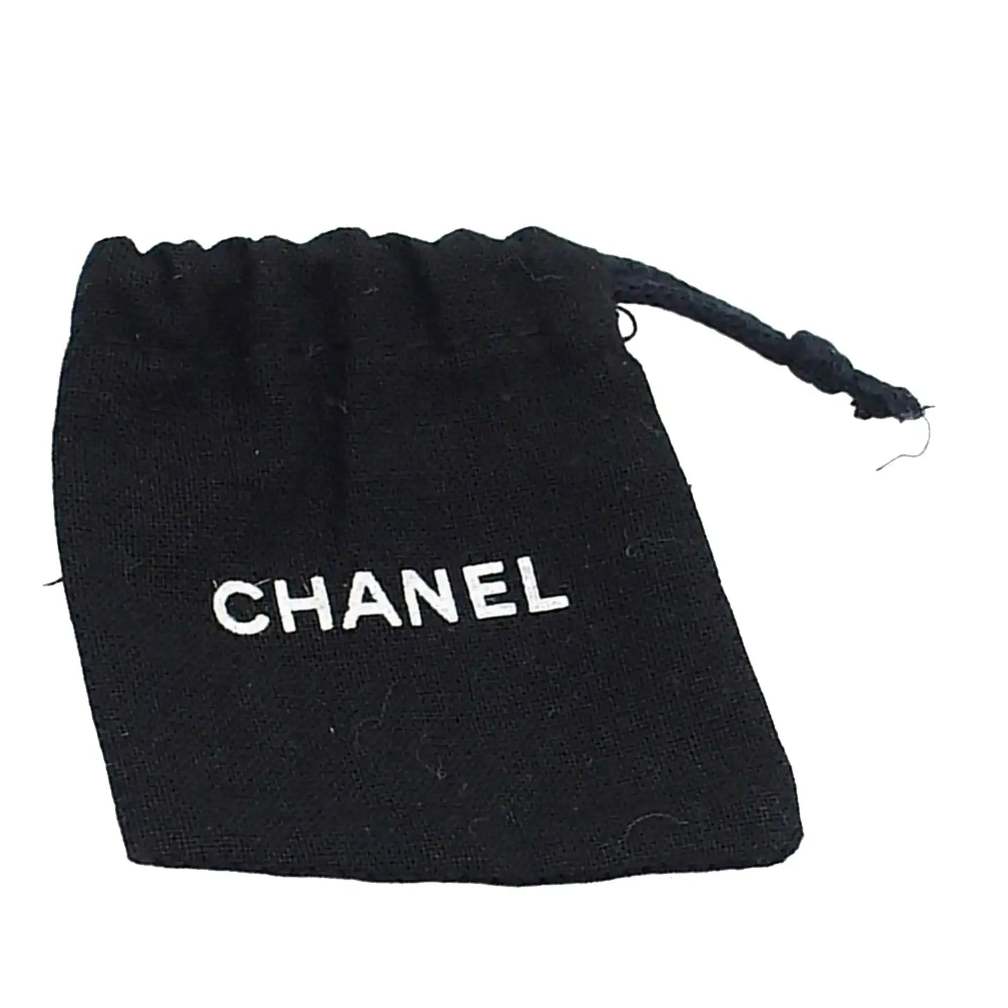 Chanel CC Gold Plated Faux Pearl Bullet Back Earrings