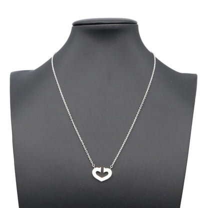 Cartier 18K White Gold C de Cartier Heart Pendant Necklace