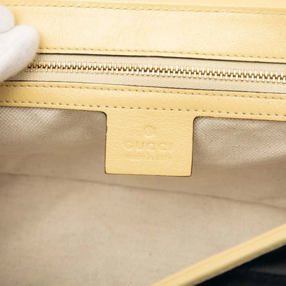 Gucci Medium GG Marmont Bicolor Matelasse Diagonal Leather Torchon Shoulder Bag