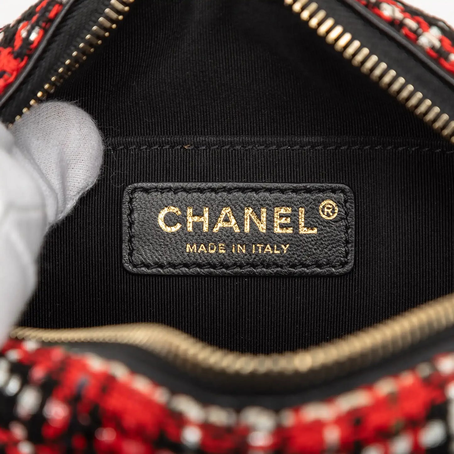 Chanel Tweed and Lambskin Coco Midnight Camera Bag