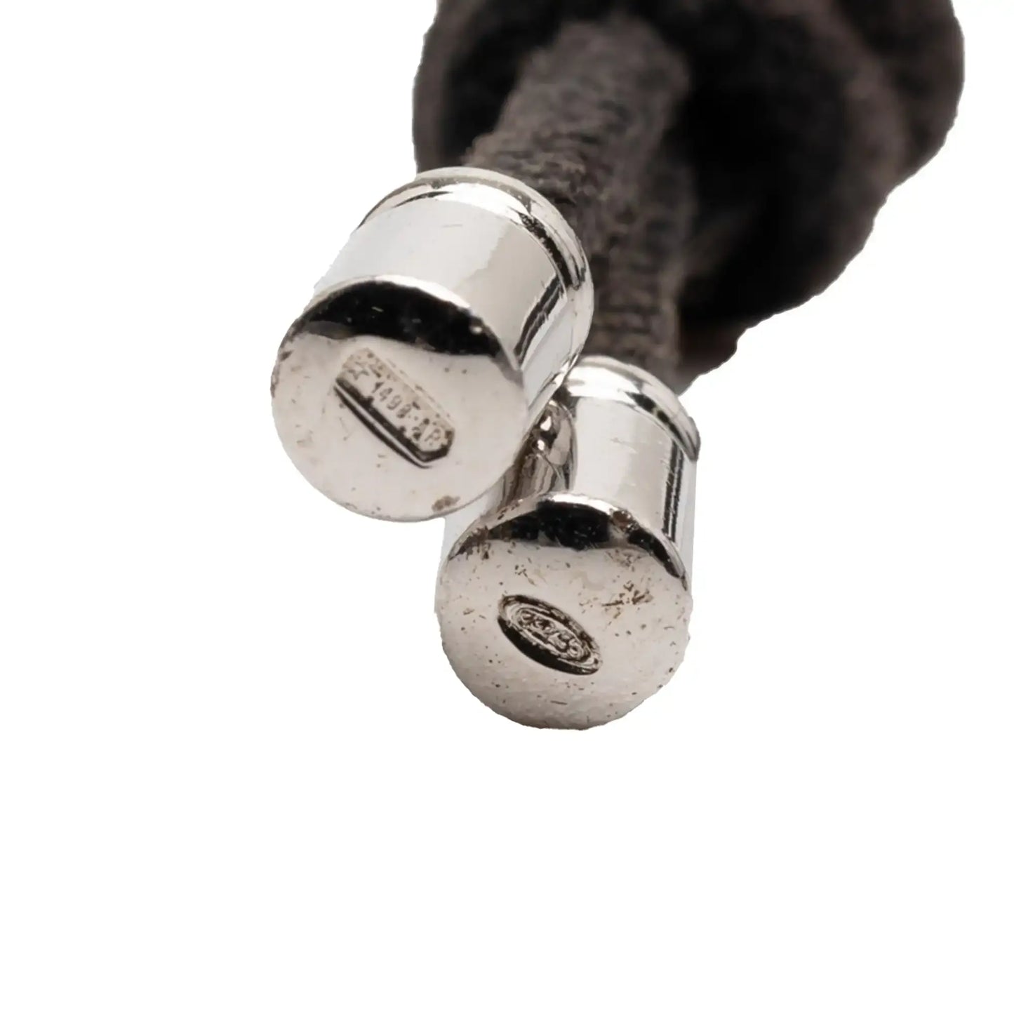 Bvlgari Sterling Silver and Leather Parentesi Pendant Necklace