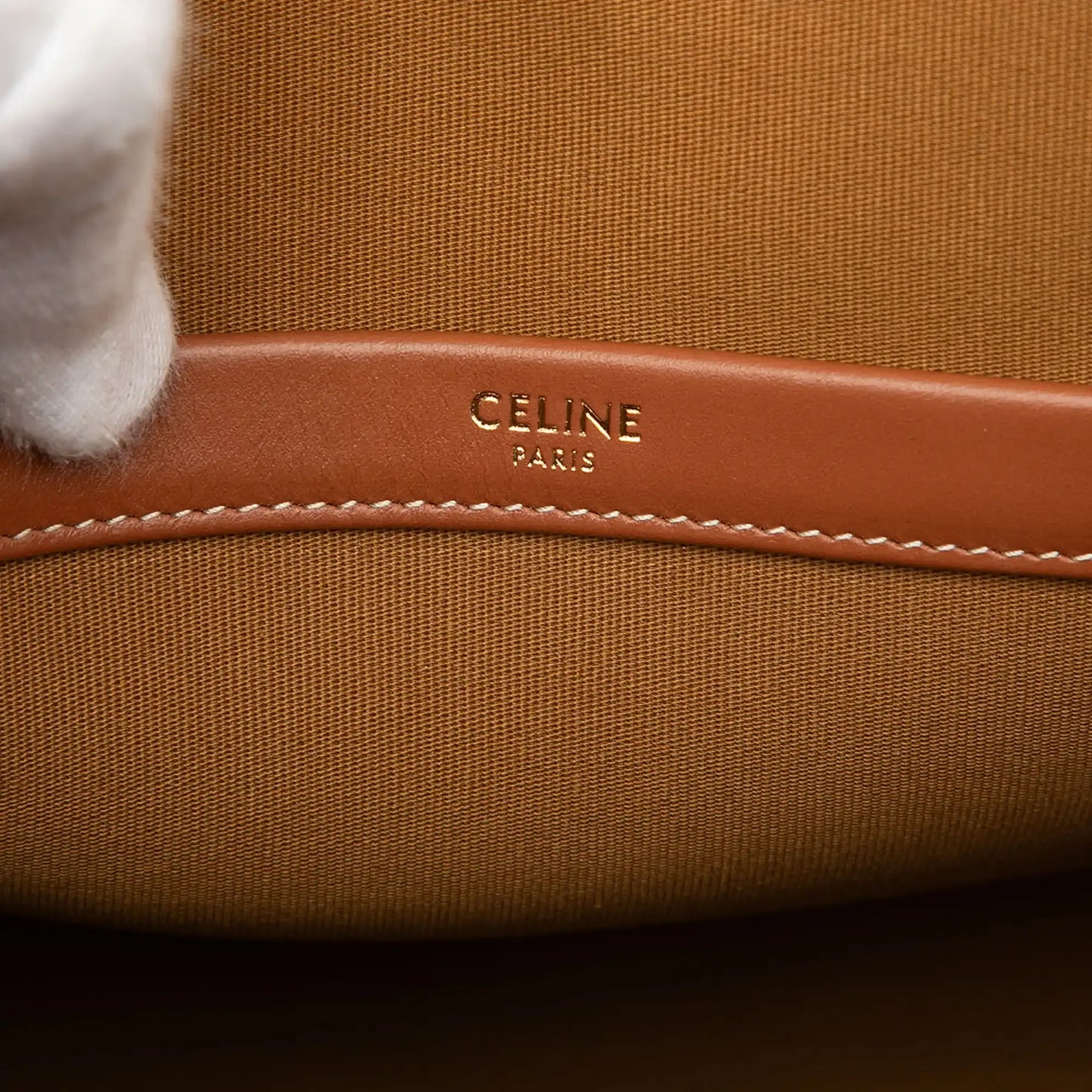 Celine Mini Triomphe Coated Canvas Horizontal Cabas Tote