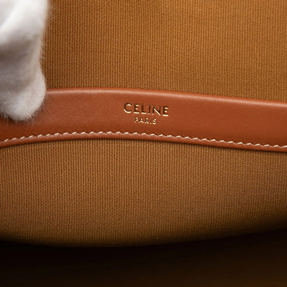 Celine Mini Triomphe Coated Canvas Horizontal Cabas Tote