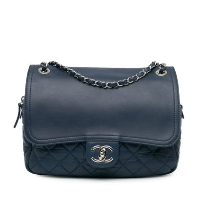 Chanel Quilted Calfskin Easy Zip Flap