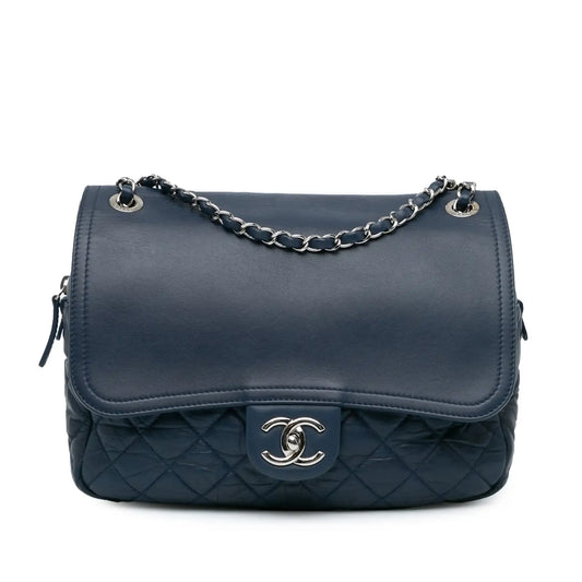 Chanel Quilted Calfskin Easy Zip Flap
