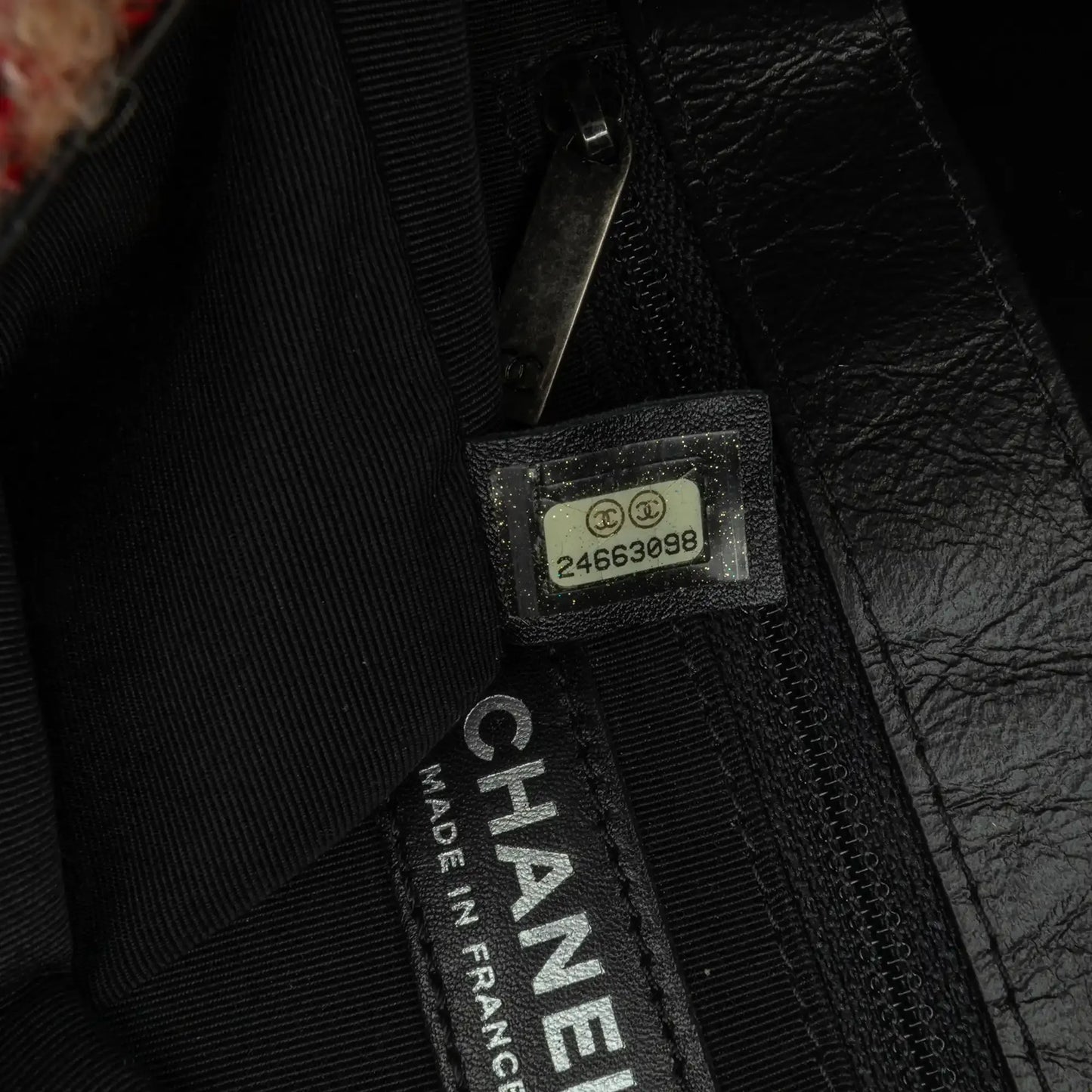 Chanel CC Tweed and Shearling Single Flap