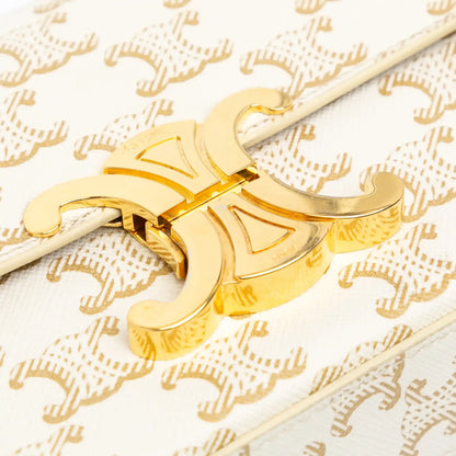 Celine Triomphe Coated Canvas Claude Shoulder Bag