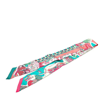 Hermès Exposition Universelle Twilly Silk Scarf