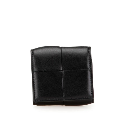Bottega Veneta Leather Intreccio Cassette Folded Coin Purse