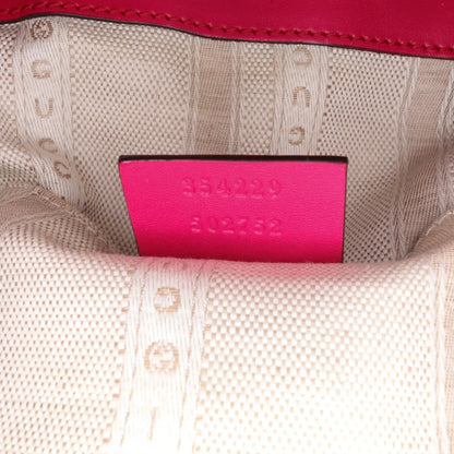 Gucci Diamante Leather Bright Bucket Bag