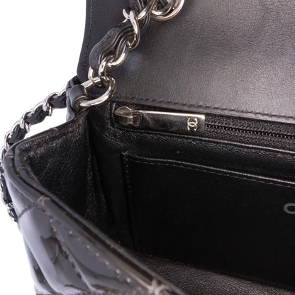 Chanel Mini Rectangular Classic Bicolor Patent Single Flap