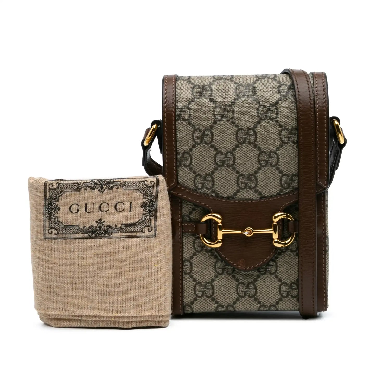 Gucci Mini GG Supreme Horsebit 1955 Crossbody
