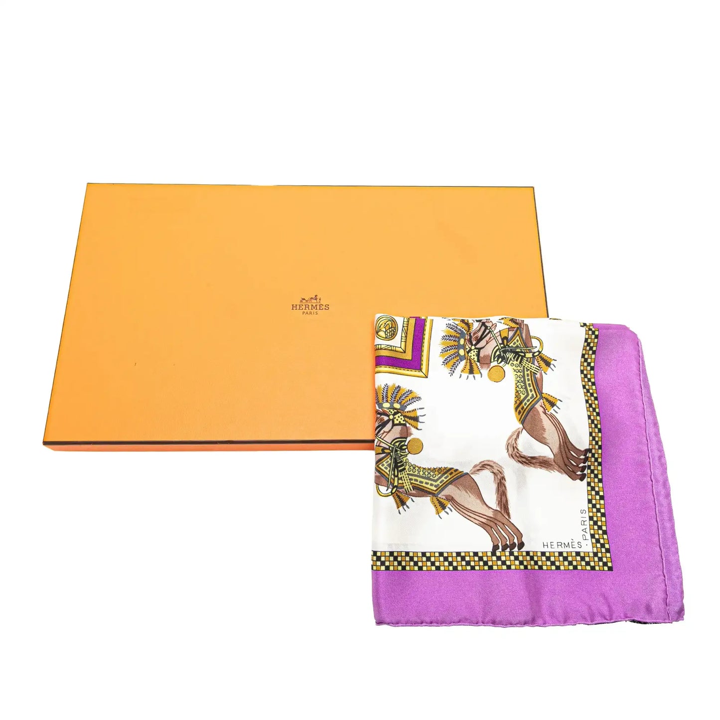 Hermès Harnais Francais Premier Empire Silk Scarf