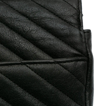 Saint Laurent Large Monogram Chevron Sheepskin College Bag