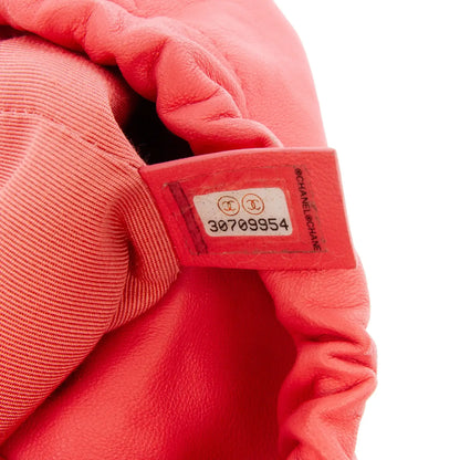 Chanel Lambskin CC Chain Frame Drawstring Bucket Bag