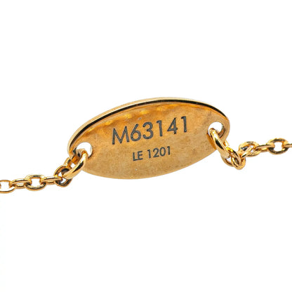 Louis Vuitton Gold Plated Nanogram Pendant Necklace