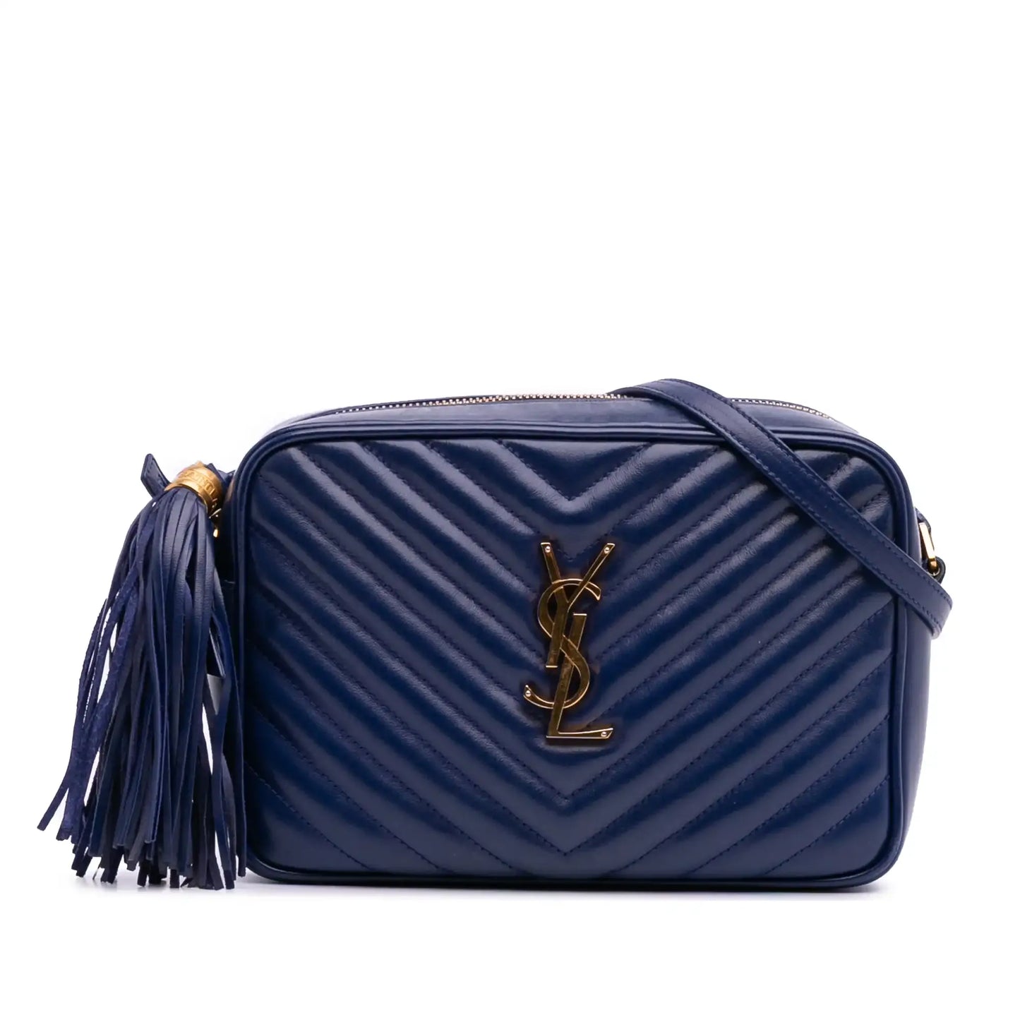 Saint Laurent Quilted Calfskin Tassel Lou Camera Bag