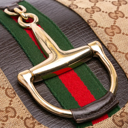 Gucci GG Canvas Hasler Web Crossbody
