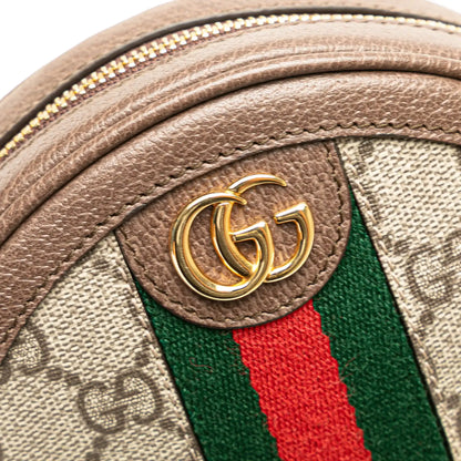 Gucci Mini GG Supreme Round Ophidia Backpack