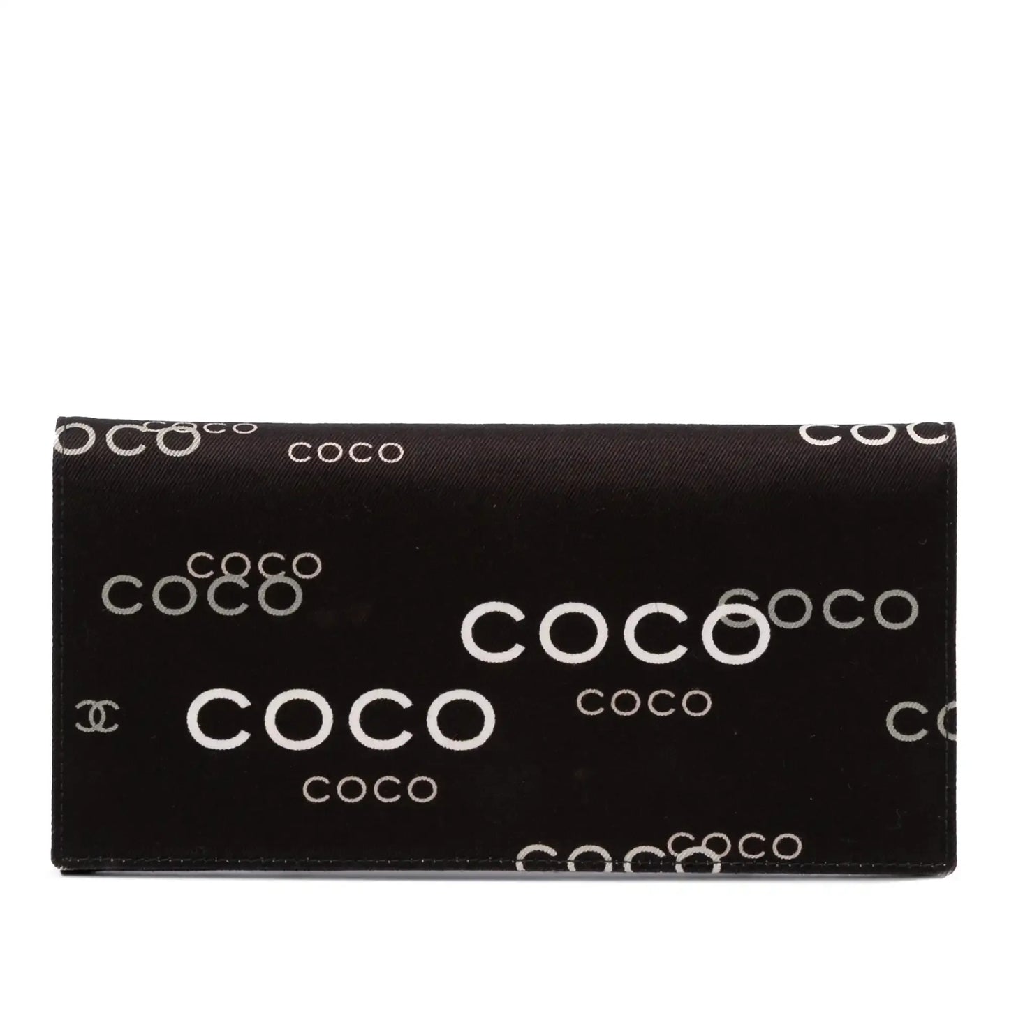Channel Denim Coco Flap Wallet