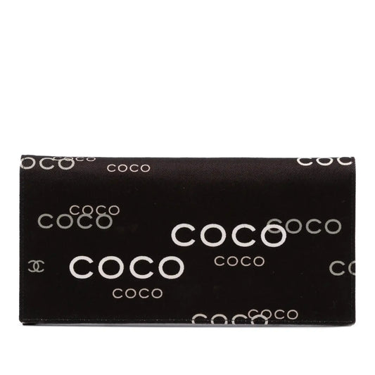 Channel Denim Coco Flap Wallet