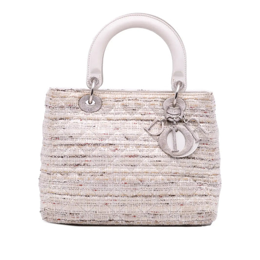 Dior Medium Tweed Cannage Lady