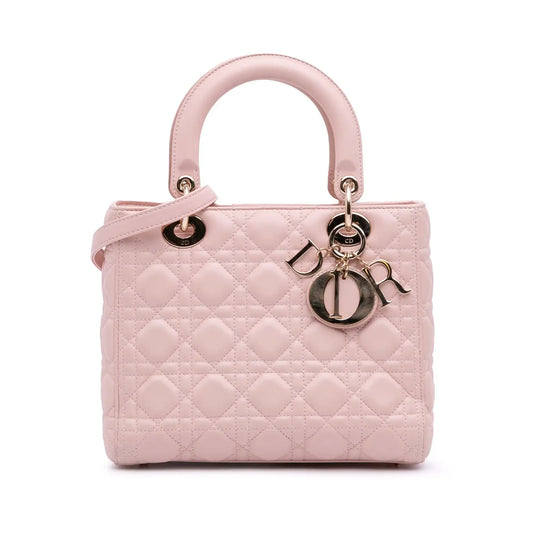 Dior Mini Medium Lambskin Cannage Lady