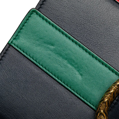 Gucci Medium Leather Bamboo Dionysus Web Satchel
