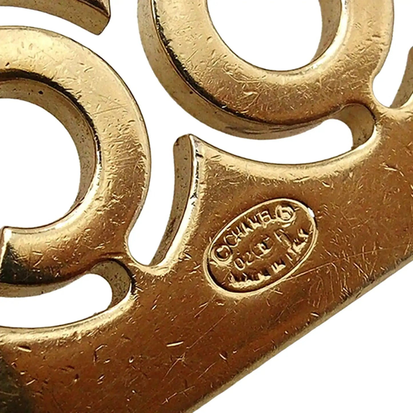 Chanel Gold Plated Coco Rhinestones Chain Belt