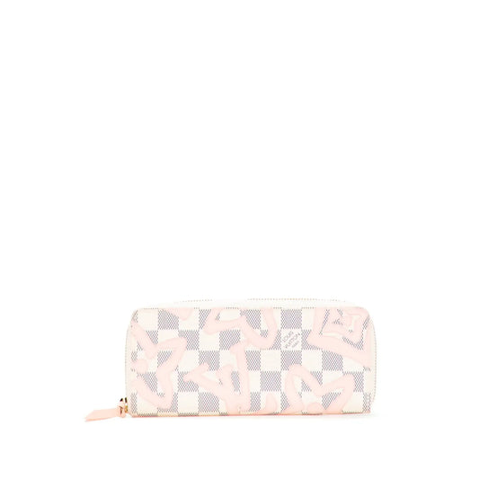 Louis Vuitton Damier Azur Tahitienne Clemence Zippy Wallet