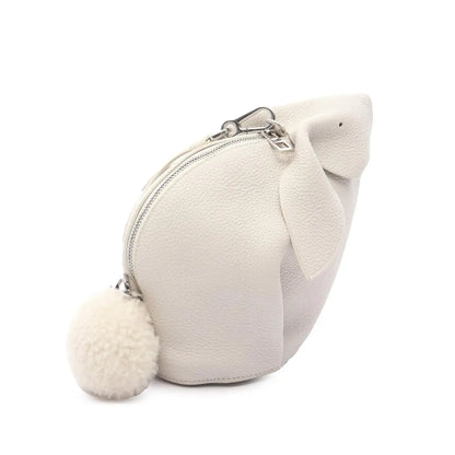 Loewe Mini Calfskin Shearling Bunny Crossbody