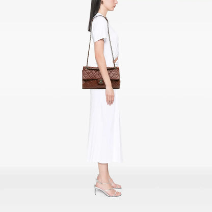 Chanel Jumbo Quilted Glazed Caviar CC Crave Flap