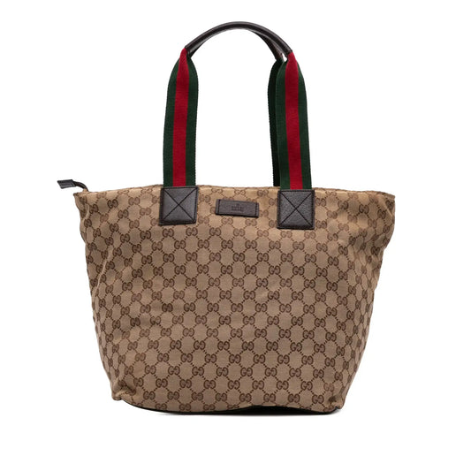 Gucci GG Canvas Web Tote