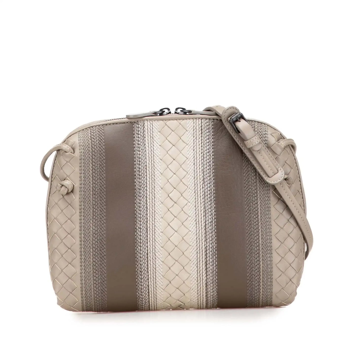 Bottega Veneta Nappa Intrecciato Striped Nodini Crossbody