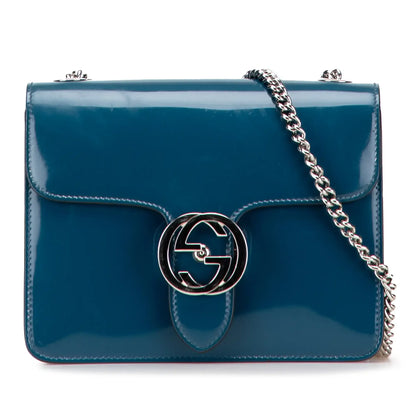 Gucci Small Polished Calfskin Interlocking G Dollar Crossbody