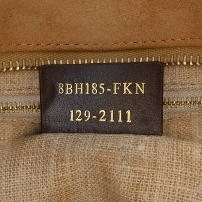 Fendi Medium Pequin Canvas Roll Tote