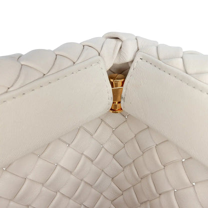 Bottega Veneta Lambskin Padded Intreccio Crisscross Clutch