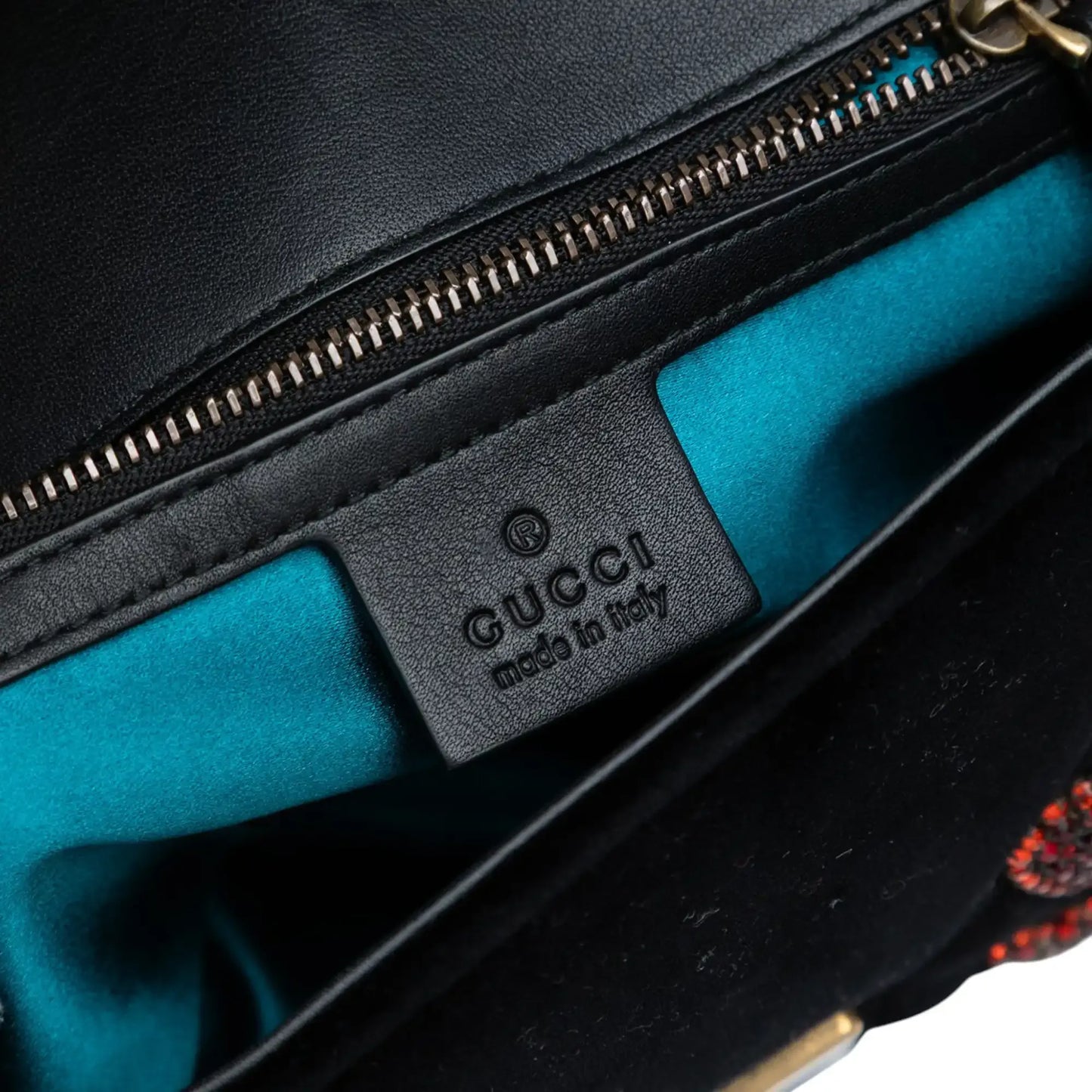 Gucci Medium GG Marmont Matelasse Velvet Sequin Embellished Shoulder Bag