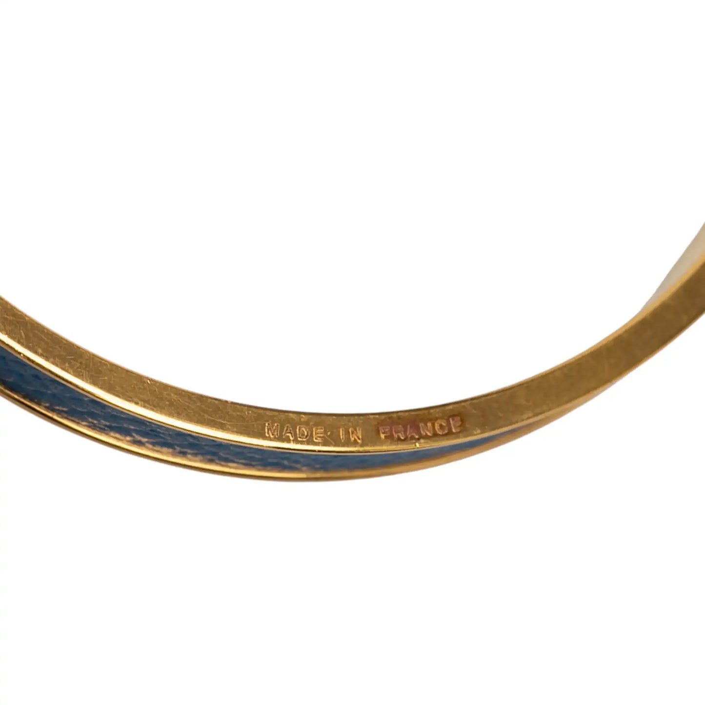 Hermès Leather Kelly Cadena Lock Bangle Bracelet