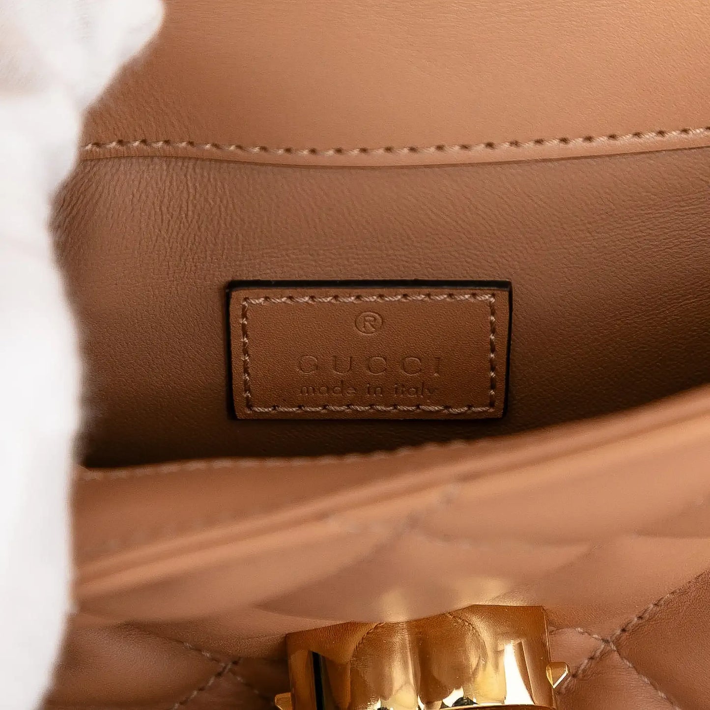 Gucci Mini Leather Deco Chain Shoulder Bag
