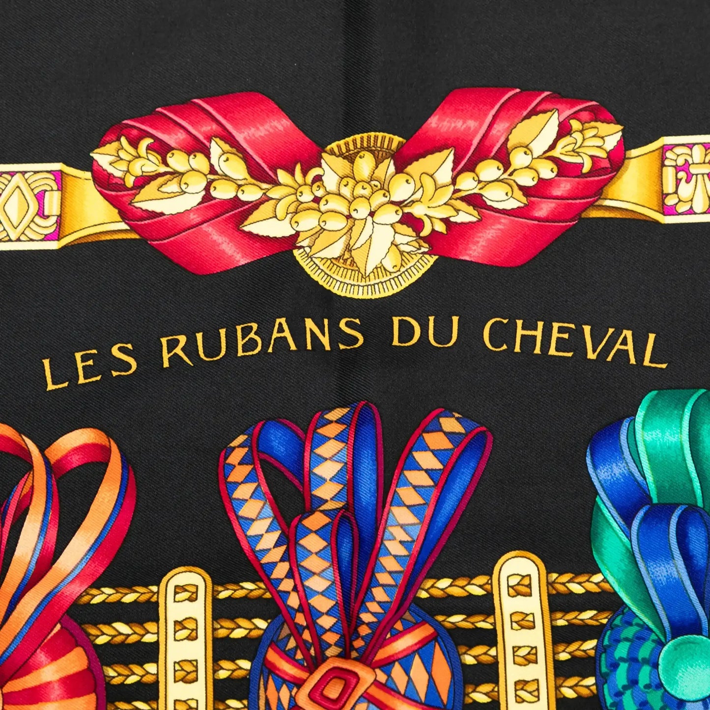 Hermès Les Rubans du Cheval Silk Scarf 90
