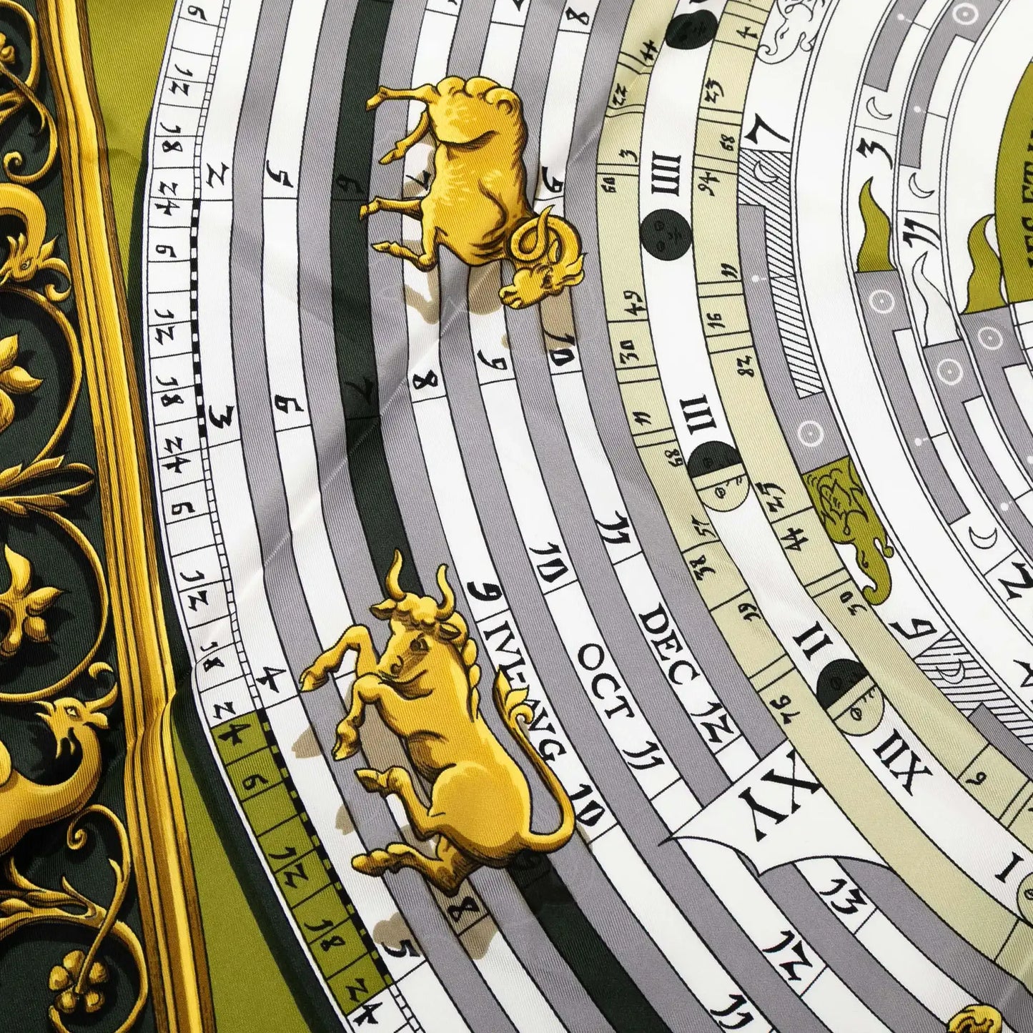 Hermès Astrologie Dies et Hore Silk Scarf 90