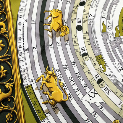 Hermès Astrologie Dies et Hore Silk Scarf 90