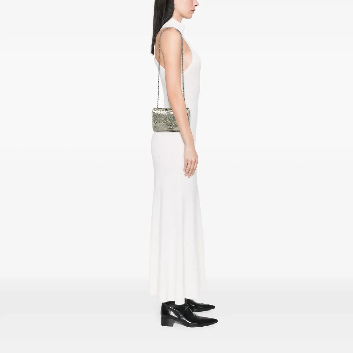 Chanel Small Paillettes Sequin Single Flap