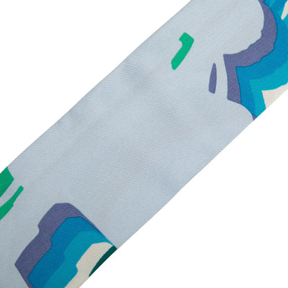 Hermès Brides De Gala Shadow Silk Twilly Scarf