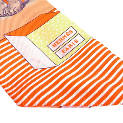 Hermès Grand Theatre Nouveau Silk Twilly Scarf