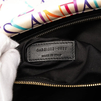 Saint Laurent Medium Silk Carre Rive Gauche Print Patchwork Jamie Shoulder Bag